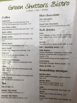 Menu photo 3 Green Shutters Bistro Largs, ABE
