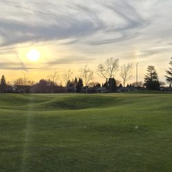 Sierra Pines Golf Course - 9th hole and this where my drive landed. Plus beautiful sunset