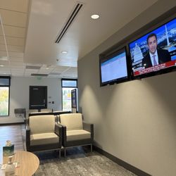 Dillon Health Center - Waiting area equipped with a coffee machine