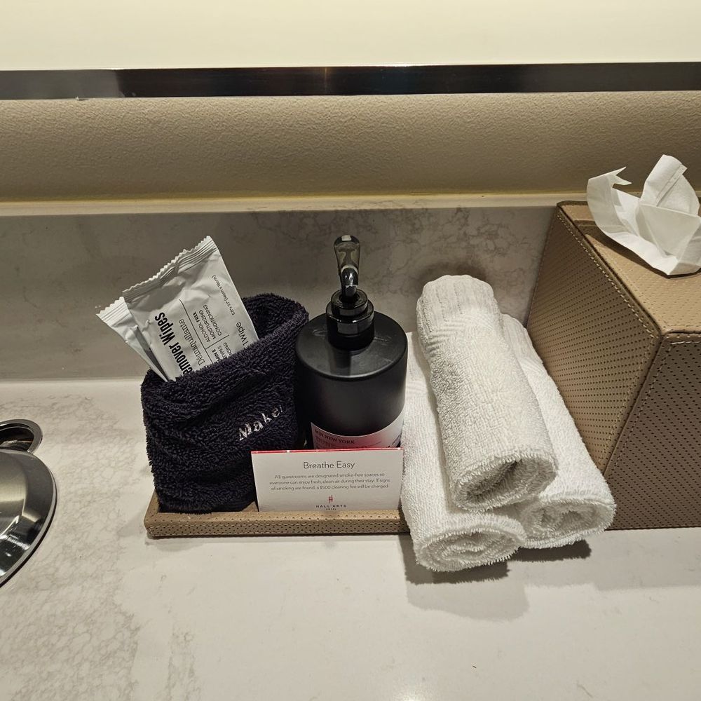 HALL Arts Hotel - Makeup wipes! - Hotels Near Me - Dallas, Texas