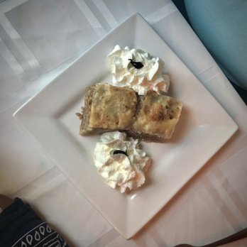 LaBinnah Bistro - Baklava with cream - Mediterranean Near Me - Hannibal, Missouri