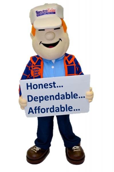 Slide of Service Today Heating, Air Conditioning, Plumbing and Electrical