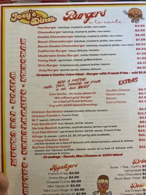 Menu photo 8 Joey's Diner Waukesha, WI Menu photo 8 Joey's Diner Waukesha, WI