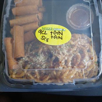 Mama's Lumpia - Build You Plate Combo "Two Sides" Chicken Lumpia x9 and double garlic noodles $10.00 - Filipino Near Me - Pacheco, California