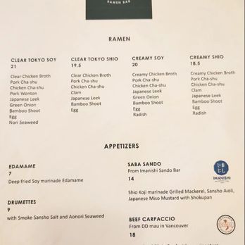 Kaminari Ramen Bar - Food menu - Ramen Near Me - Toronto, Ontario Kaminari Ramen Bar - Food menu - Ramen Near Me - Toronto, Ontario