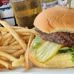 The burger as selected by our two fish-averse guests.