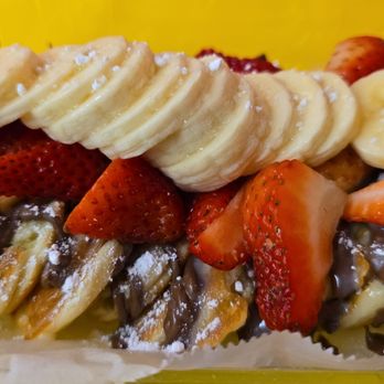 La Michoacana De Dena - Mini pancakes are bite-sized fluffy pancakes, drizzled with syrup and topped with your choice of sweet toppings. - Ice Cream & Frozen Yogurt Near Me - Pasadena, California