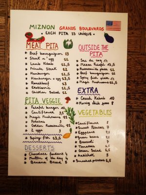 Menu photo 1 Miznon Paris, 75