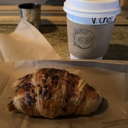 Cafe Sasso - Chocolate Hazelnut Croissant & Chai Latte