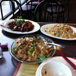 Regency Palace Family Restaurant - BBQ duck, beef black bean noodles and chicken fried rice