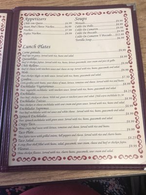 Menu photo 5 Sierra's Georgetown, TX