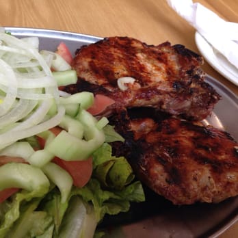 Fire Pit BBQ - Small order of pork hops and salad. - Barbeque Near Me - Hackensack, New Jersey