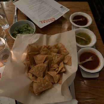 Comal - Guacamole Fresh tortilla chips Salsa Trio - Mexican Near Me - Berkeley, California
