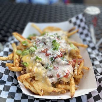 Rogers Roundhouse - Frog fries. Spicy, filling and massive. - Beer Gardens Near Me - Fort Worth, Texas