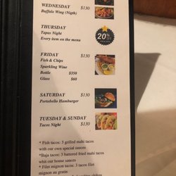Coconuts - Bar menu 2/23