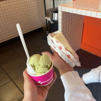 I Love Boba - Green tea ice cream and a yummy cheesecake just waiting on the frappe - Coffee & Tea Near Me - Los Angeles, California I Love Boba - Green tea ice cream and a yummy cheesecake just waiting on the frappe - Coffee & Tea Near Me - Los Angeles, California