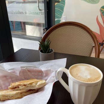 Cafecito - Guava tostada and large cafe con leche - Cuban Near Me - Charleston, South Carolina Cafecito - Guava tostada and large cafe con leche - Cuban Near Me - Charleston, South Carolina