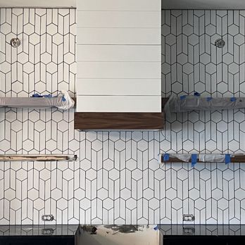 Superior Renovations - Kitchen Backsplash Busy Mosaic - General Contractors Near Me