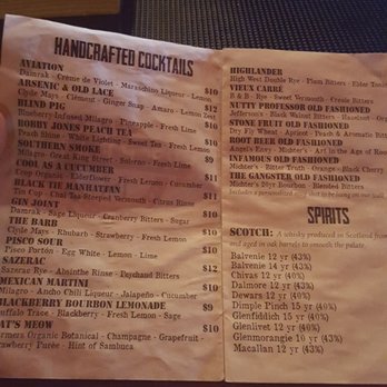 Repeal 18 - Cocktail offerings - Cocktail Bars Near Me - Tampa, Florida Repeal 18 - Cocktail offerings - Cocktail Bars Near Me - Tampa, Florida