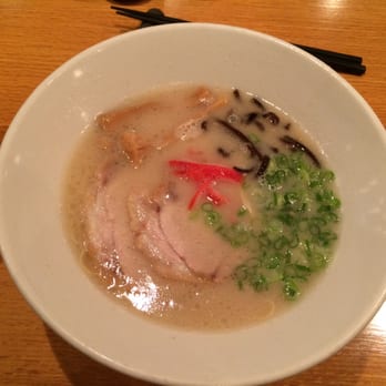 Ippudo - Westside - The classic. Something something Classic. Haha. Looks oily but it wasn't. Super tasty. - Ramen Near Me - New York, New York
