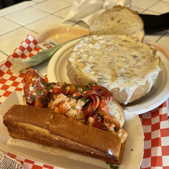 Pike Place Chowder - Connecticut-Style Lobster Roll - Served Warm New England Clam Chowder - Seafood Near Me - Seattle, Washington Pike Place Chowder - Connecticut-Style Lobster Roll - Served Warm New England Clam Chowder - Seafood Near Me - Seattle, Washington