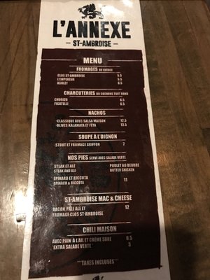Menu photo 1 L'Annexe St-Ambroise Montreal, QC
