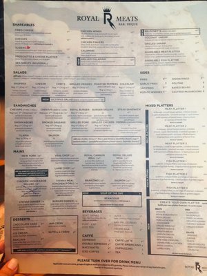 Menu photo 3 Royal Meats Bar/Beque Etobicoke, ON Menu photo 3 Royal Meats Bar/Beque Etobicoke, ON