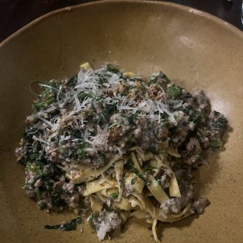 Esther's Kitchen - Egg tagliatelle with pork and mushroom bolognese - Italian Near Me - Las Vegas, Nevada