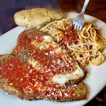 Rocco's Brick Oven Pizzeria - Lunch Egg plant Parmesan with pasta - Pizza Near Me - Norristown, Pennsylvania Rocco's Brick Oven Pizzeria - Lunch Egg plant Parmesan with pasta - Pizza Near Me - Norristown, Pennsylvania