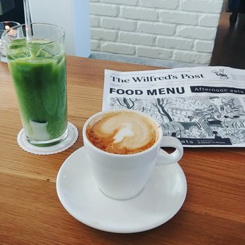 Wilfred's - Matcha latte and cappuccino - Diners Near Me - Edmonton, Alberta
