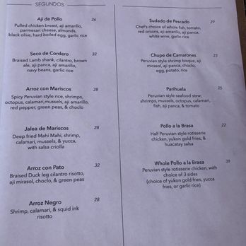 Pisac Peruvian Bistro - Menu 2023 - Peruvian Near Me - Toronto, Ontario