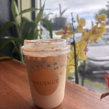 Anuenue On The Bay - Iced latte breve. - Cafes Near Me - Hilo, Hawaii Anuenue On The Bay - Iced latte breve. - Cafes Near Me - Hilo, Hawaii