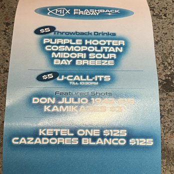 MIX Downtown - MIX Downtown (Sacramento, CA): Flashback Friday Drink List - New American Near Me - Sacramento, California MIX Downtown - MIX Downtown (Sacramento, CA): Flashback Friday Drink List - New American Near Me - Sacramento, California