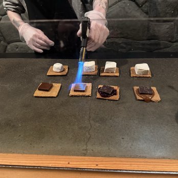 Toasted S'mores Bar - Preparing the s'mores - Desserts Near Me - Portland, Oregon Toasted S'mores Bar - Preparing the s'mores - Desserts Near Me - Portland, Oregon