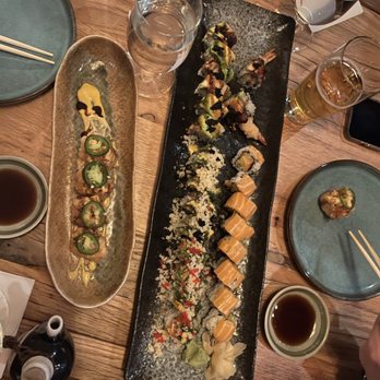 Sushi Ginza - a variety of sushi dishes on a table - Japanese Near Me - New York, New York Sushi Ginza - a variety of sushi dishes on a table - Japanese Near Me - New York, New York