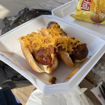 LaVaca BBQ - Cowdogs were HUGE! - Barbeque Near Me - Port Lavaca, Texas