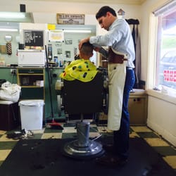Lakehill Barber Shop - Juan the owner.