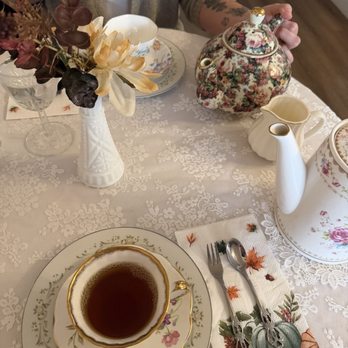 Chantilly Tea Room - Loving their fall setup - Tea Rooms Near Me - Fresno, California Chantilly Tea Room - Loving their fall setup - Tea Rooms Near Me - Fresno, California