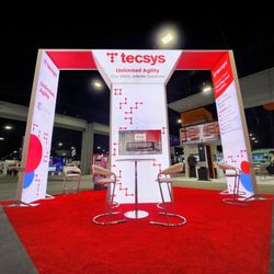 Entourage X - Custom 20×20, Island Trade Show Booth - Built for Modex Atlanta