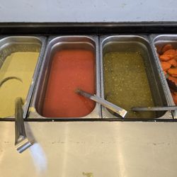 Valerie's Taco Shop - Salsa bar