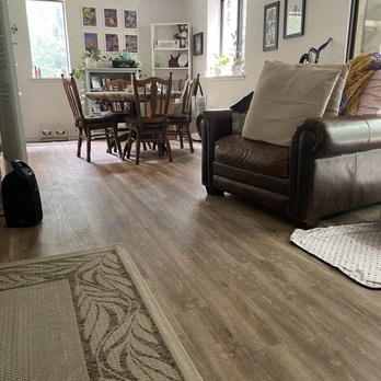 Floors and Designs - Dining room after completion. Night and day to decade old carpet. - Flooring Near Me - Burke, Virginia