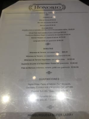 Menu photo 5 Resto y Cafe Honorio Buenos Aires, C Menu photo 5 Resto y Cafe Honorio Buenos Aires, C