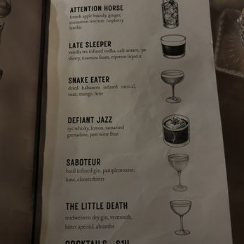 Cheval - drink menu - Cocktail Bars Near Me - Kansas City, Missouri Cheval - drink menu - Cocktail Bars Near Me - Kansas City, Missouri