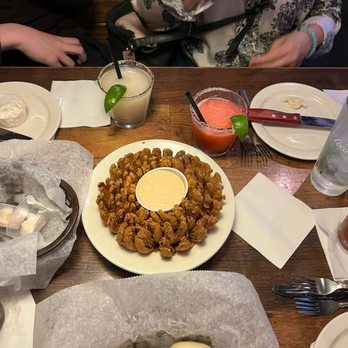 Texas Roadhouse - Cactus Blossom for appetizer and plenty of honey butter rolls! - Steakhouses Near Me - Lubbock, Texas