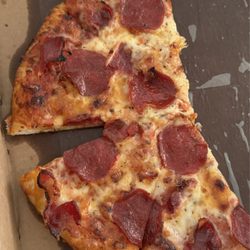 York House of Pizza - Small pepperoni and bacon pizza