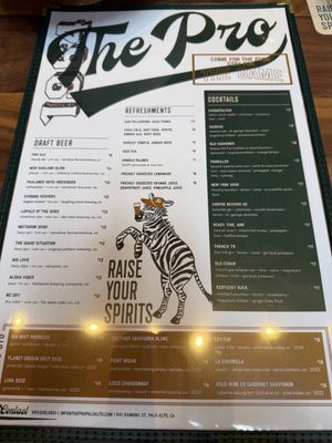 Menu photo 4 The Pro Palo Alto, CA Menu photo 4 The Pro Palo Alto, CA