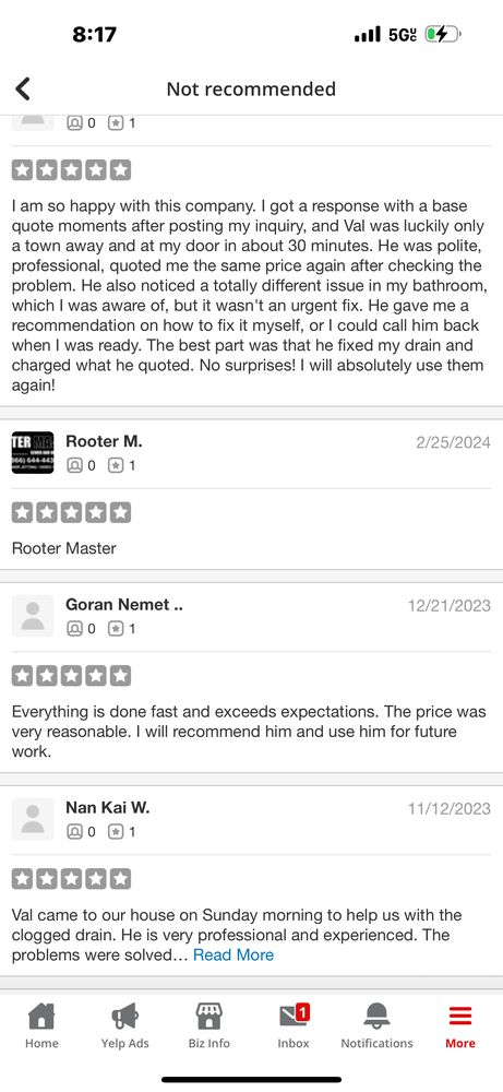 Slide of Rooter Master