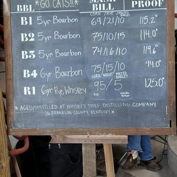 Whiskey Thief Distilling - Tasting board for the day! - Distilleries Near Me - Frankfort, Kentucky Whiskey Thief Distilling - Tasting board for the day! - Distilleries Near Me - Frankfort, Kentucky