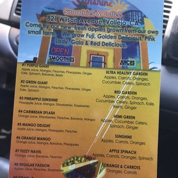 Sunshine Smoothies and Coffee - Coffee & Tea Near Me - Vallejo, California