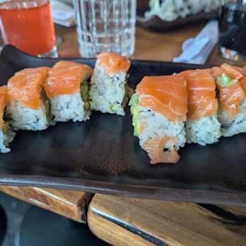 Fuego Hibachi - Salmon roll, was much better. - Sushi Bars Near Me - Riverside, California